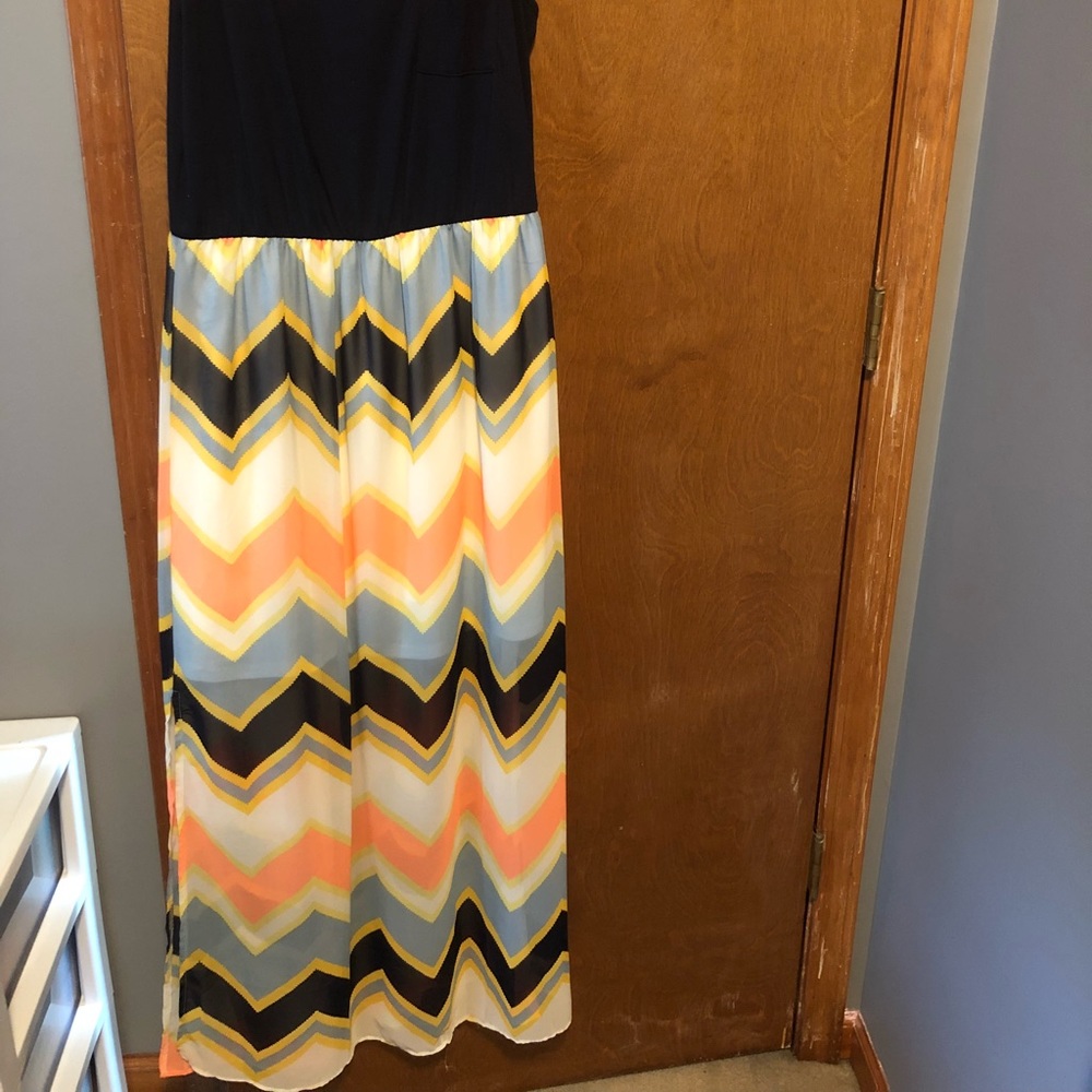 Charming Charlie Multi-color maxi dress